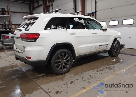 2016 Jeep Grand Cherokee Limited 75Th Anniversary z USA, uszkodzony, nr VIN 1C4RJFBG4GC364187